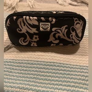 Brighton pack-it Rip stop collection. Black and white fleur, with medallion.